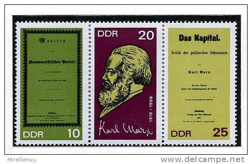 KARL MARX / LEANIFESTE / TIMBRE ALLEMAGNE - Karl Marx