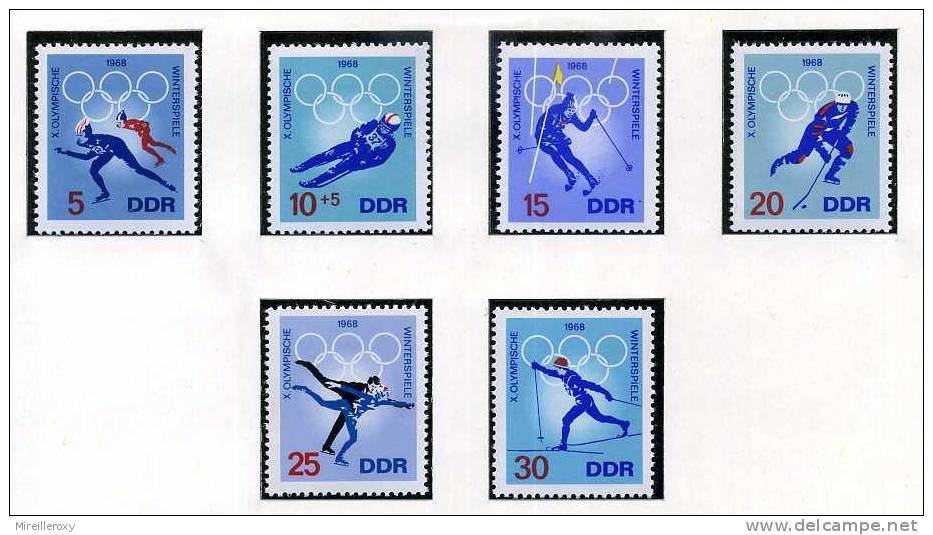JO / JEUX OLYMPIQUES / GRENOBLE 1968 / SKI / PATINAGE /TIMBRE ALLEMAGNE - Hiver 1968: Grenoble