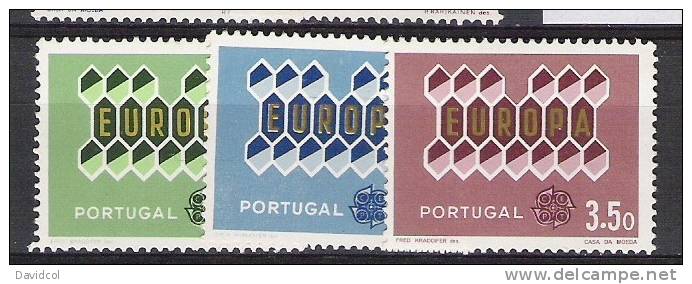 Q742.-.PORTUGAL-EUROPA CEPT- 1962- MNH - SCOTT # 895-897- - Ongebruikt