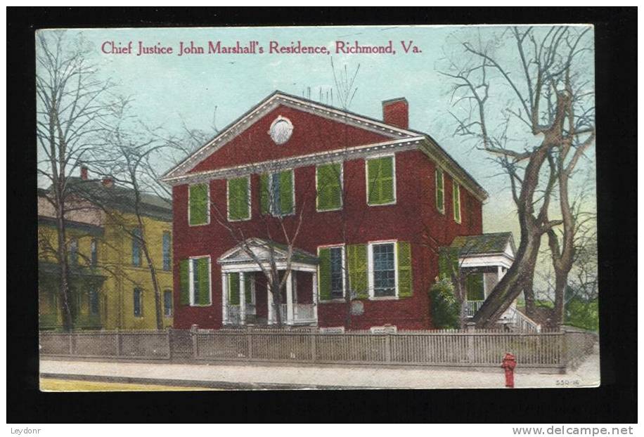 Chief Justice John Marshall's Residence, Richmond, Virginia - Richmond
