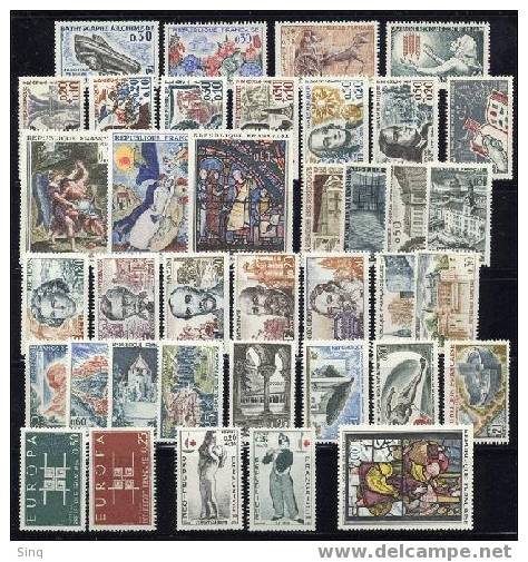 ANNEE COMPLETE 1963, Timbres Neufs** - 1960-1969