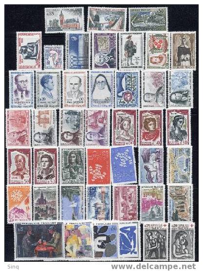 ANNEE COMPLETE 1961, Timbres Neufs** - 1960-1969