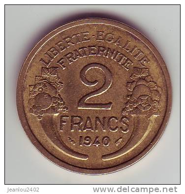 PIECE 2 FRANCS 1940 - Other & Unclassified