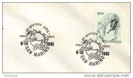 1981 San Marino UPU Union Postal - U.P.U.