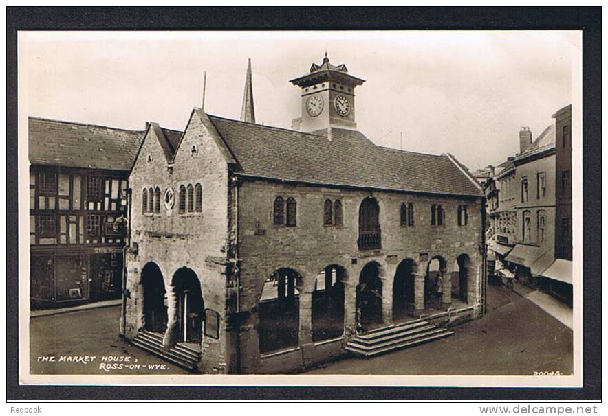 Real Photo Postcard Ross-on-Wye The Market House Hereford Herefordshire  - Ref A74 - Herefordshire