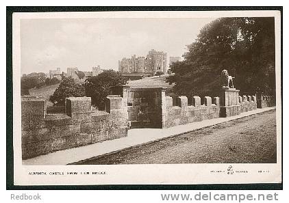 Real Photo Postcard Alnwick Castle From Lion Bridge Good Acklington Northumberland Postmark 1912 - Ref A76 - Autres & Non Classés