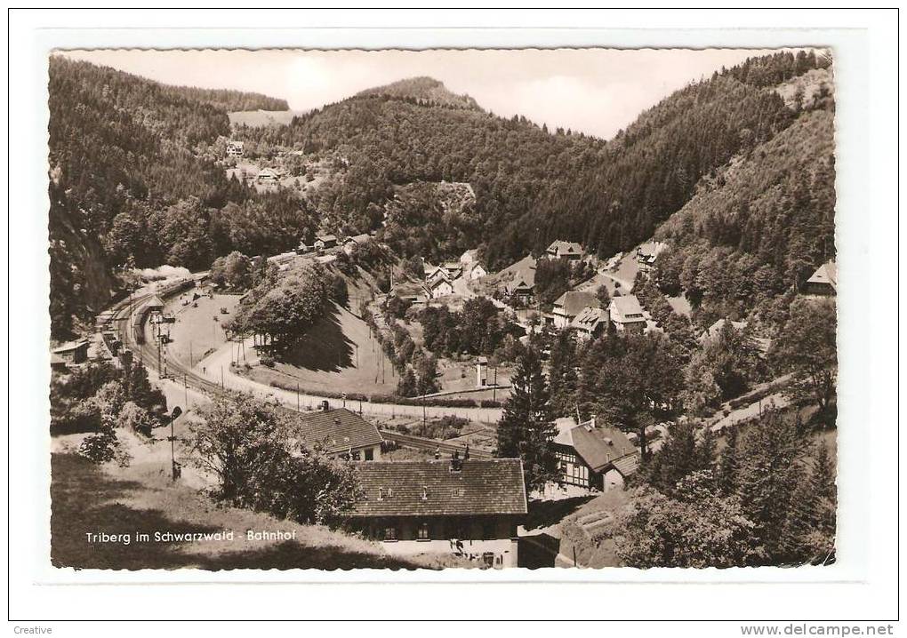 TRIBERG Im Schwarzwald-Bahnhof 1957 - Triberg