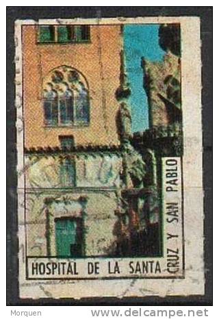 Viñeta Hospital Santa Cruz Y San Pablo BARCELONA - Variétés & Curiosités