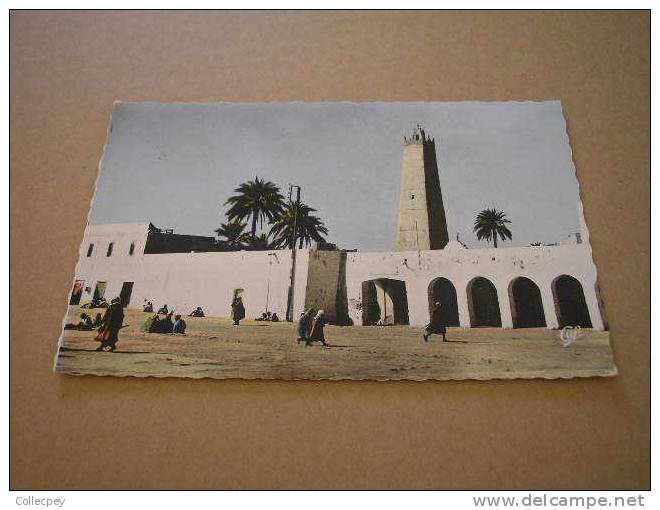 CPSM OUARGLA Minaret Mosquée Petite Animation - Ouargla