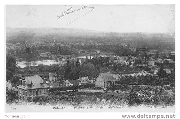 78 )FL) MEULAN, Panorama De Meulan Les Mureaux, ND Photo N° 124 - Meulan