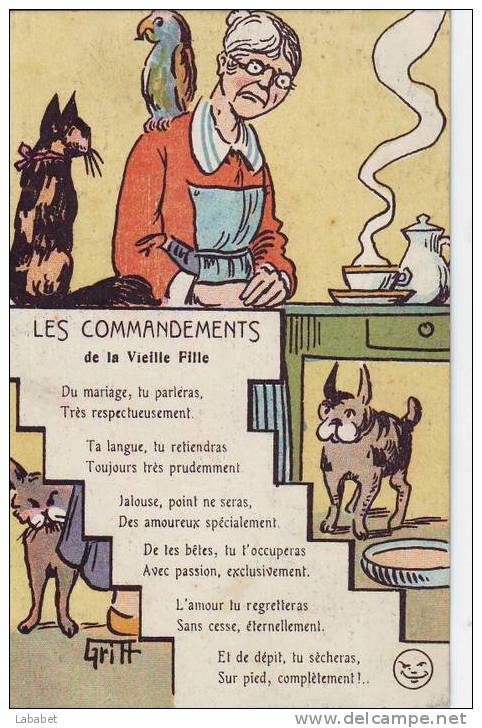 LES COMMANDEMENTS DE LA VIEILLE FILLE - Griff