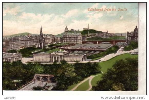 Old - Vintage Scotland Postcard - Carte Postale Ancienne D´Ecosse - Edinburgh - Midlothian/ Edinburgh