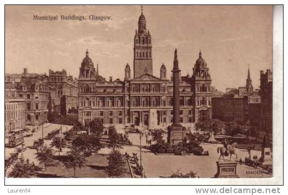 Old - Vintage Scotland Postcard - Carte Postale Ancienne D´Ecosse - Glasgow - Lanarkshire / Glasgow