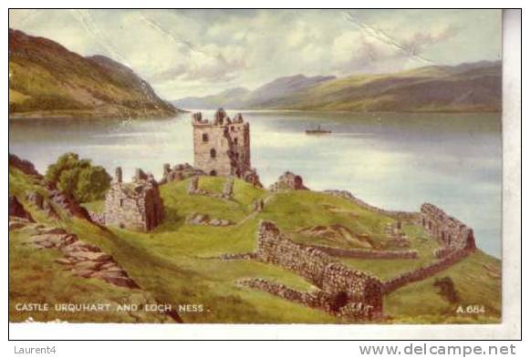 Old - Vintage Scotland Postcard - Carte Postale Ancienne D´Ecosse - Loch Ness - Inverness-shire