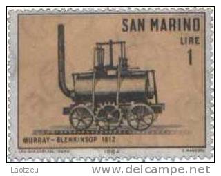 Saint Marin 1964. ~   627**. - Locomotive Murray-Blenkinsop, 1812 - Unused Stamps