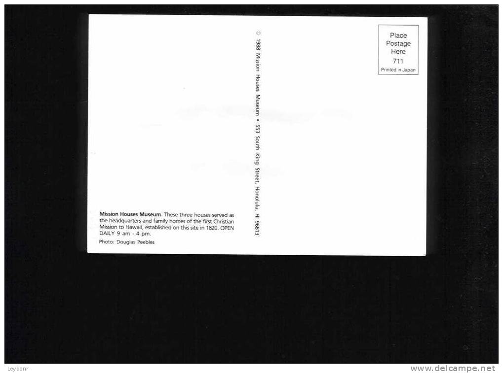 Mission Houses Museum - These Three Houses Served As The Headquarters And Family Homes Of The First Christians Mission - Honolulu