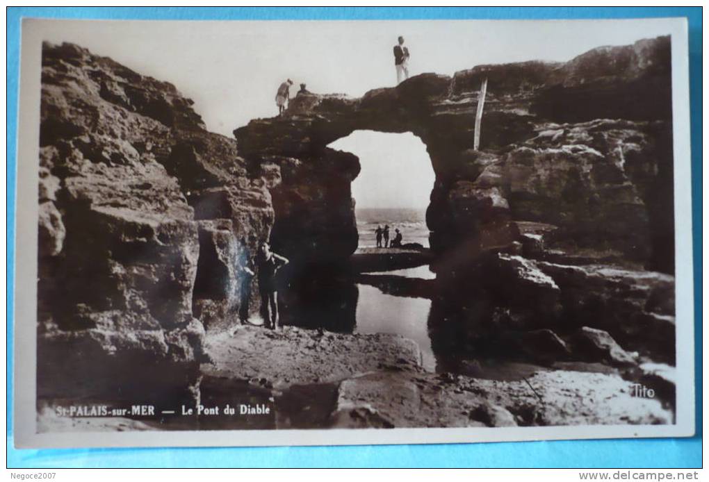 St-Palais-sur-Mer // 17-  CPSM  -  Le Pont Du Diable  ( Animation ) - Pont-l'Abbé-d'Arnoult