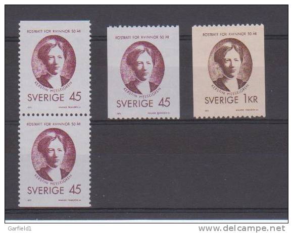 Schweden  Mi. Nr. 702 / 03 * Ohne Gummi - Unused Stamps