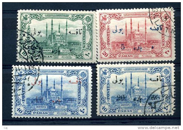 Turquie  -  Taxes  :  Yv  51-54  (o) - Timbres-taxe