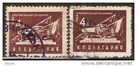 Bulgaria 1955 Mi# 943 I And II Used - Gebraucht