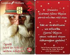 LATVIA-" CHRISTMAS-SANTA CLAUSS " X 10 Pieces - Lettonia