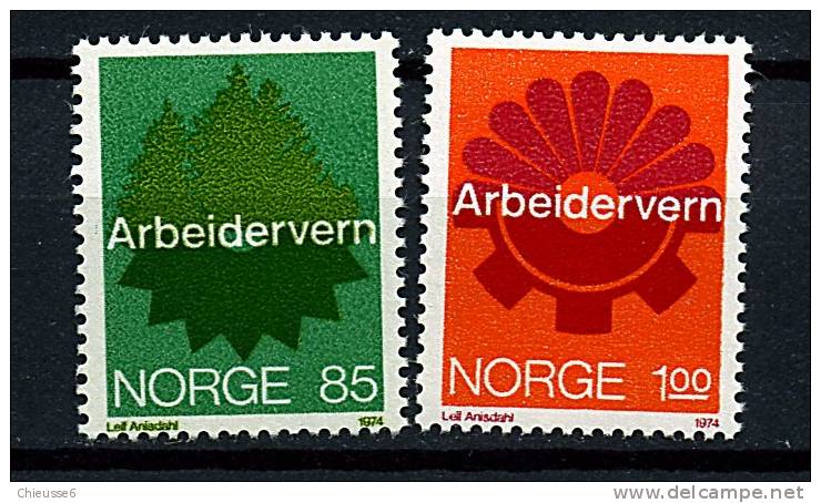 Norvège ** N° 641/642 - Sécurité Au Travail - Nuevos