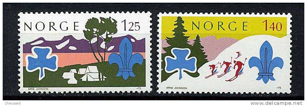 Norvège ** N° 661/662 - Jamboree Des Scouts à Lillehammer - Nuevos