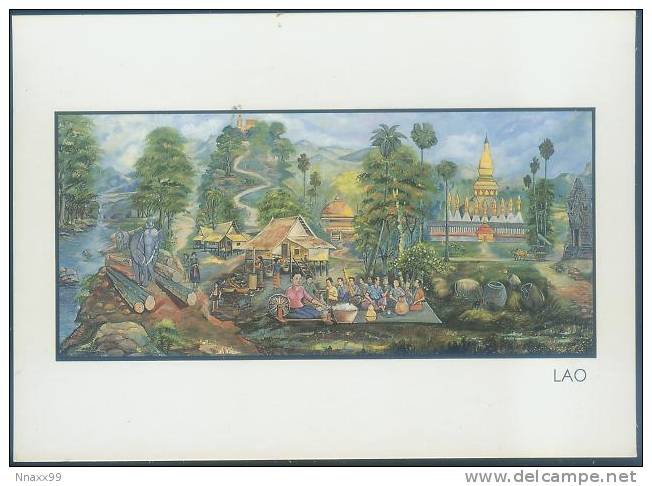 Laos - Laos National Amorous Feeling, Spin, Elephant Carriage, Temple, Etc. - Laos
