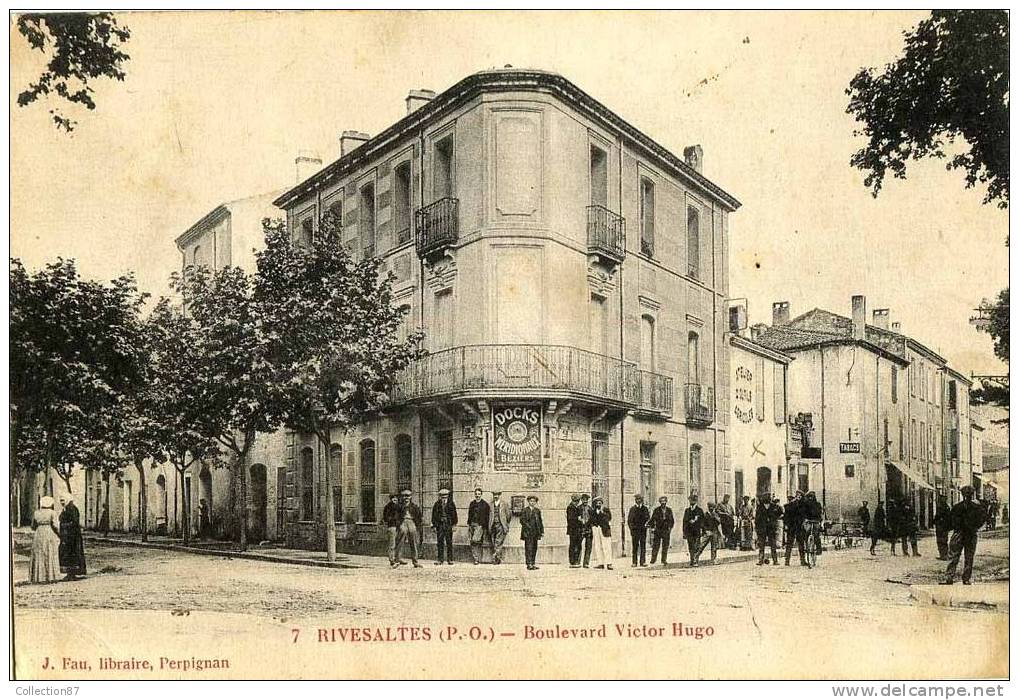 66 - PYRENEES ORIENTALES - RIVESALTES - BOULEVARD VICTOR HUGO - Edit FAU N° 7 - Rivesaltes