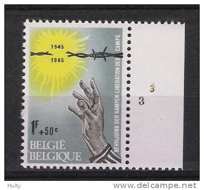 Belgie OCB 1330 (**) Met Plaatnummer 3. - 1961-1970