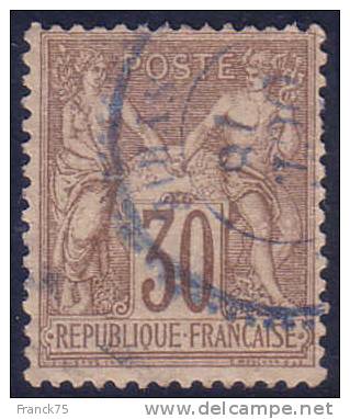 *PROMO* 30c Sage N/B Cachet Perlé BLEU De SYRIE (Y&T N° 69, Cote +++€) - 1876-1878 Sage (Type I)