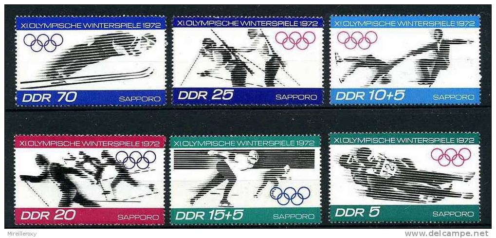 JO / JEUX OLYMPIQUES / SAPPORO   1972 /  SKI / PATINAGE /TIMBRE ALLEMAGNE - Hiver 1972: Sapporo