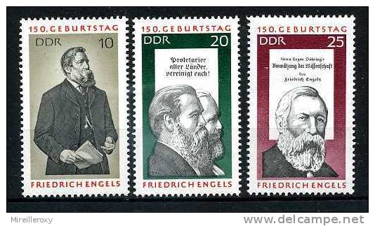 FRIEDRICH ENGELS  / MARX / TIMBRE ALLEMAGNE - Karl Marx