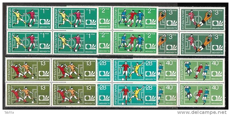 BULGARIE - 1974 - Coup Du Mond Du Football - Munchen´74 - Bl.de 4** - 1974 – Allemagne Fédérale