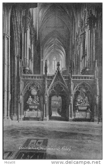 ANGLETERRE. LONDON. WESTMINSTER ABBEY.CHAIR SCREEN. - Westminster Abbey