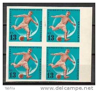 BULGARIA / BULGARIE - 1962 - Coup Du Mond De Footbale - Chili´62 - Bl.de 4 Non Dent.** - 1962 – Chili