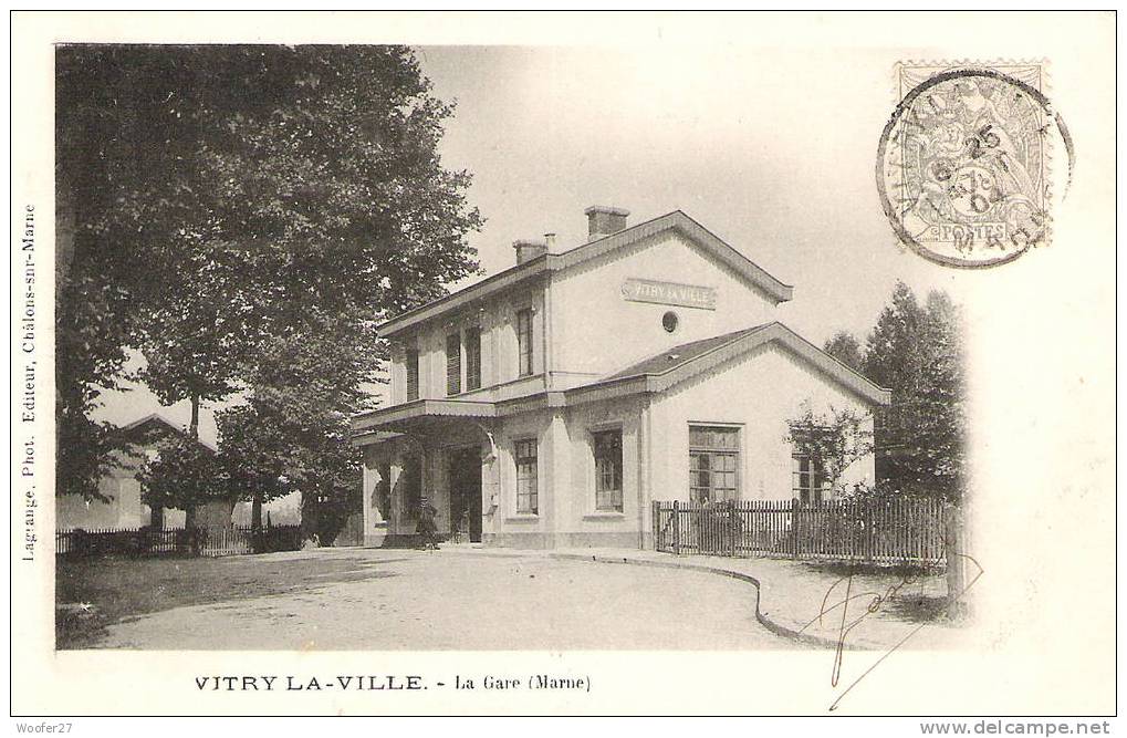 CPA VITRY LA VILLE La Gare - Vitry-la-Ville