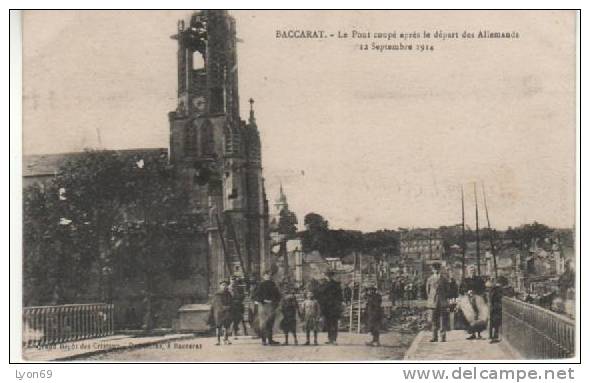 BACCARAT GUERRE DE 1914 - Baccarat