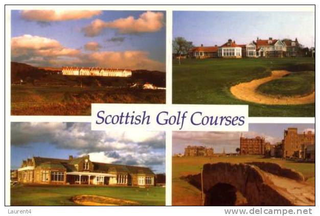 3 Carte De Golf - 3 Golf Postcard - Golf