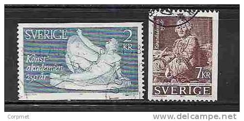 SWEDEN - KONSTAKADEMIEN -  Yvert # 1329/30 - VF USED - Oblitérés