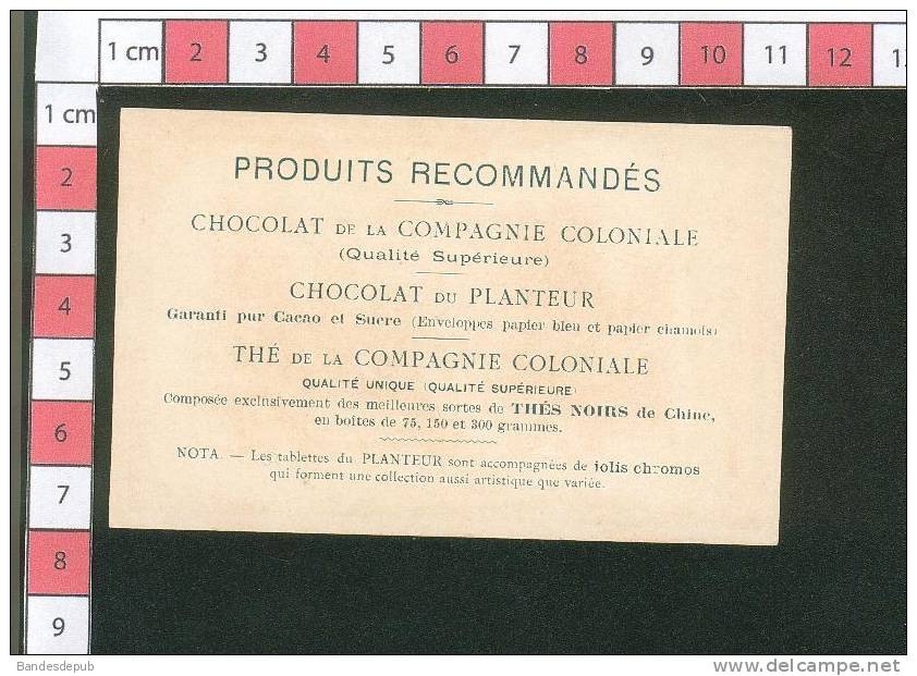 Chocolat Du Planteur Chromo Dorée Thème Enfant Poupée - Otros & Sin Clasificación