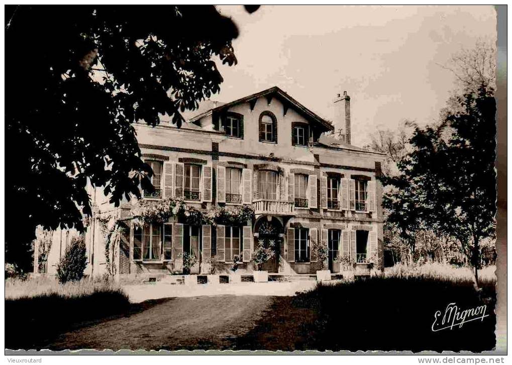 CPSM. COURTENAY. CHATEAU SAINTE ANNE. DENTELLEE. - Courtenay