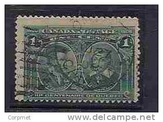 CANADA - 1908 JACQUES CARTIER And SAMUEL De CHAMPLAIN - USED - SCOTT # 97 - Yvert # 86 - Usados