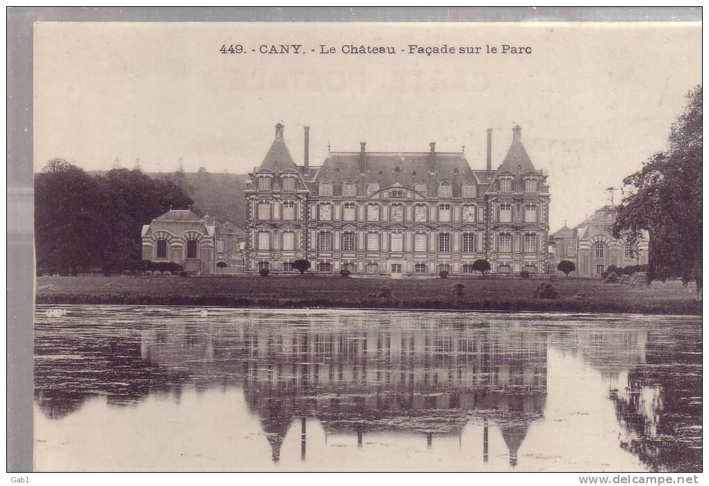 76 --- Cany --- Le Chateau --- Façade Sur Le Parc - Cany Barville