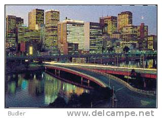 AUSTRALIA : 1985 : Post.Stat. : MELBOURNE,NIGHT,LIGHT,ILLUMINATION,SKYSCRAPERS,BRIDGE, - Postal Stationery