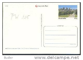 AUSTRALIA : 1985 : Post.Stat. : MELBOURNE,SKYSCRAPERS,GARDEN,TREES, - Entiers Postaux