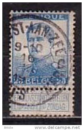 Belgien  102 I , O  (H 179)* - 1912 Pellens