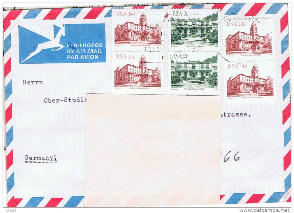 RSA+ Südafrika 1982 1986 Mi 602 686 Brief - Briefe U. Dokumente