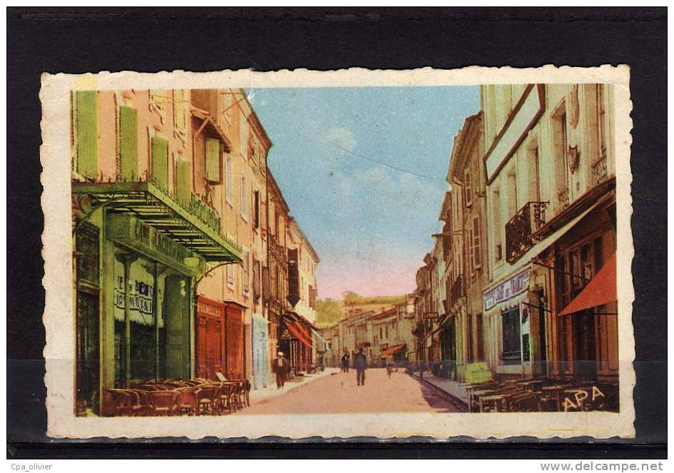 81 GRAULHET Rue Jean Jaurès, Café De France, Colorisée, Ed APA 6, 1953 - Graulhet