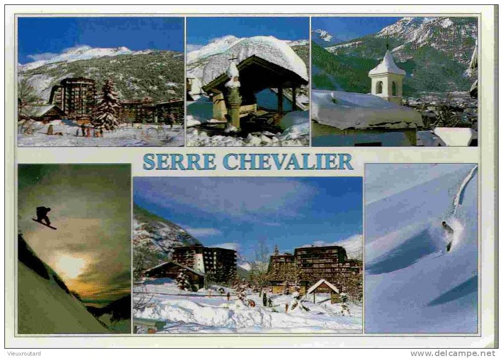 CPM. VILLENEUVE LA SALLE. STATION DE SERRE CHEVALIER.ALT 1380 - 2575 M. - Serre Chevalier